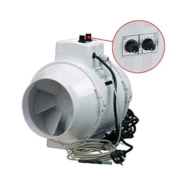 TTUN 125mm-280m^3/h Με έλεγχο ροής αέρα + θερμοστάτη