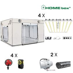 Kit HOMEbox Ambient Q300+ 4 Mars Hydro Led  FC-E 8000